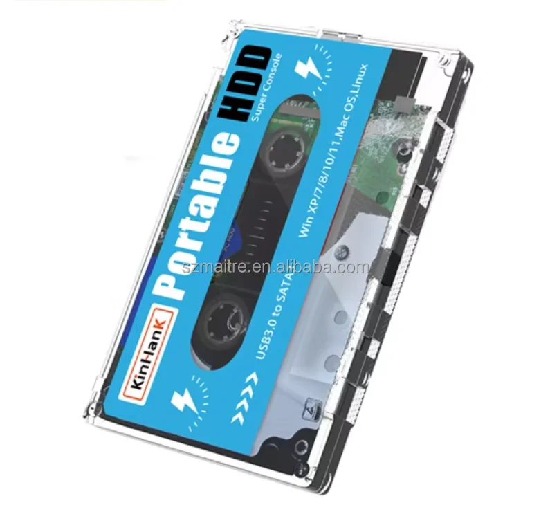 500G Portable HDD Kinhank Retro Game Disk - 55000 Games