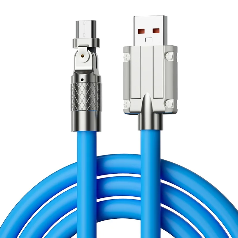 High Quality 120W Fast Charging Cable 180 Degree Rotation Connector Elbow Cable JIKE Cable USB/Type C for Promotional Gift Sets
