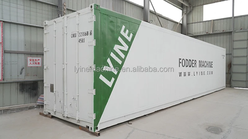 Container Farm Plant Factory Hydroponic Vertical Agricultural Greenhouses Intelligent Control System Fodder Lettuce