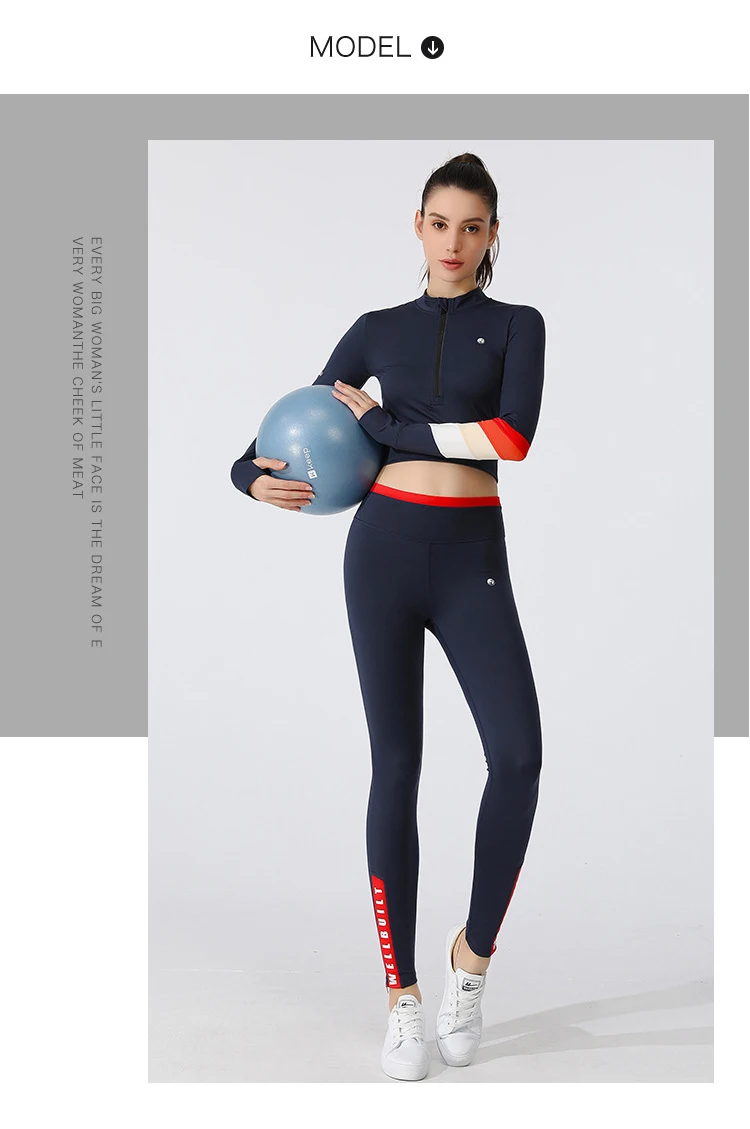 New Fashionable Women Long Sleeve Quick Dry Athletic Workout Training Wear Jogging Suit Outfits Combination Womens Tracksuit