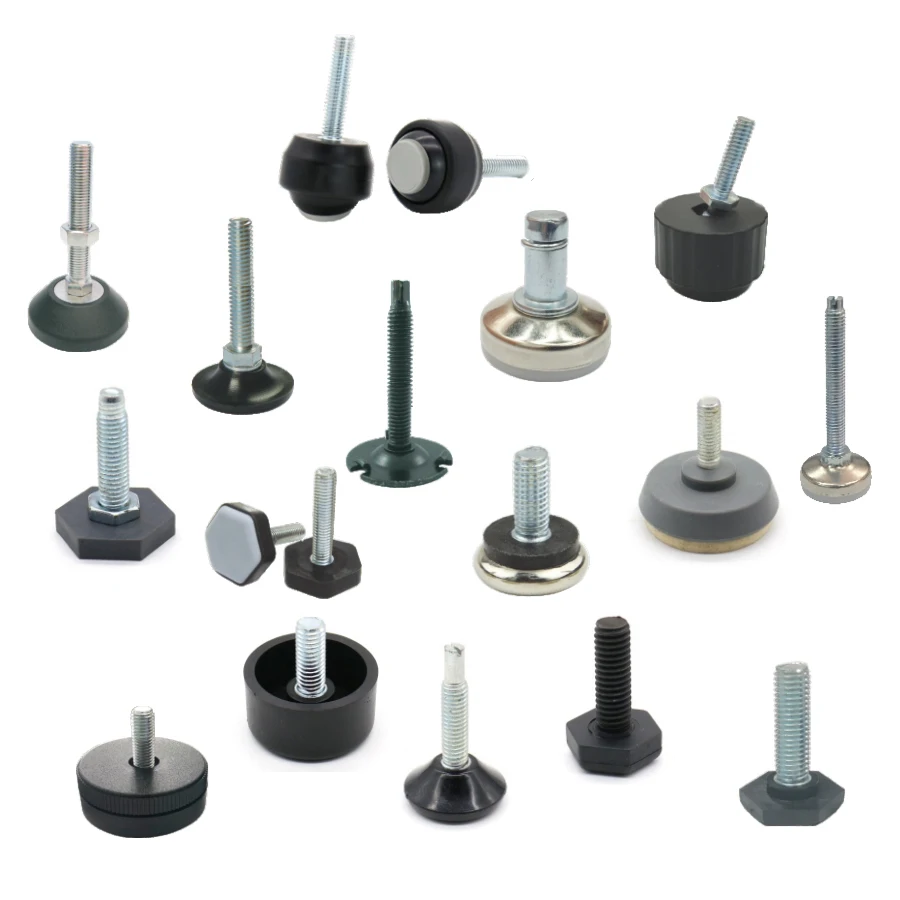 Customized 12 Multi Series 1000 Different SKUs Adjusting Adjustable Stud Mount Furniture Refrigerator Level Leveler Leg Feet