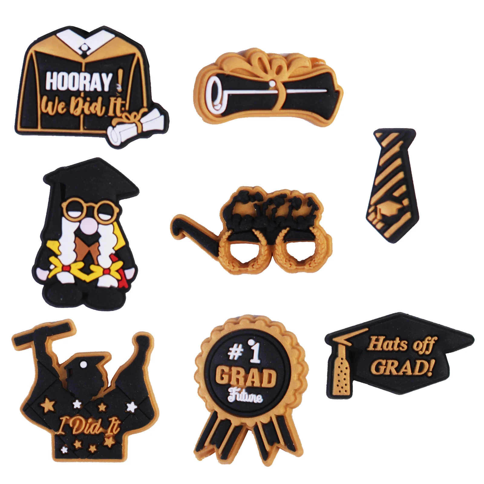 2023 New Pattern Wholesale Cartoon Graduation Croc Shoe Charms Custom ...