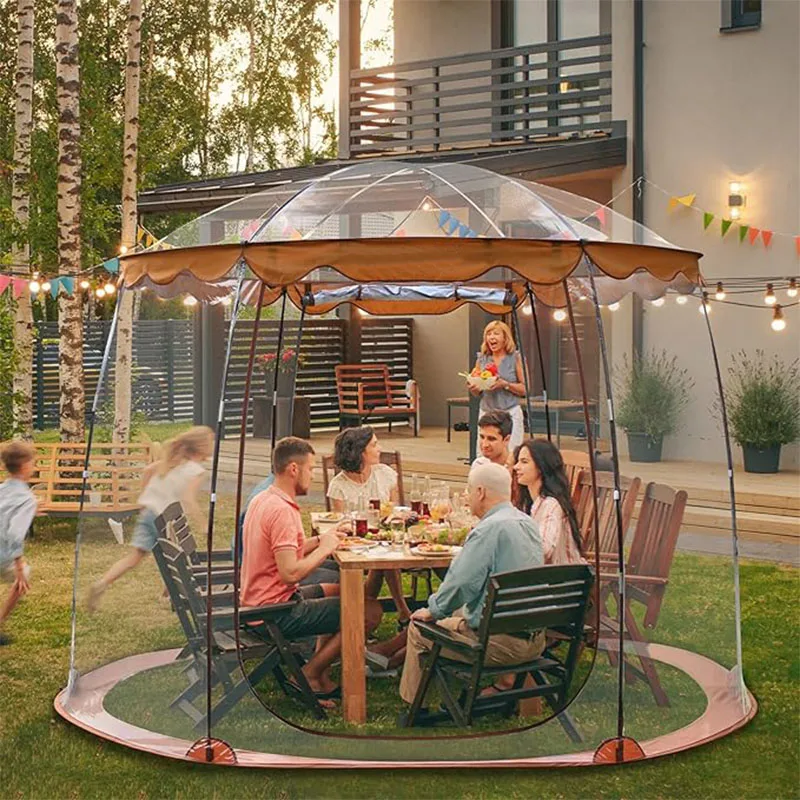 Winter Custom Waterproof Canopy Pvc 4-Person Capacity Outdoor Waterproof Gazebo 4-6 Person Igloo Dome Room Instant Bubble Tent