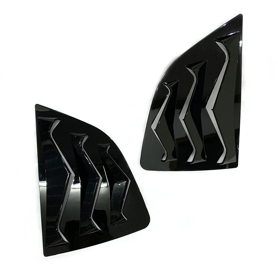 product rear side vent window scoop louver trim for 2014   2020 honda fit jazz 2015 2016 2017 2018 sport style car exterior decoration-11