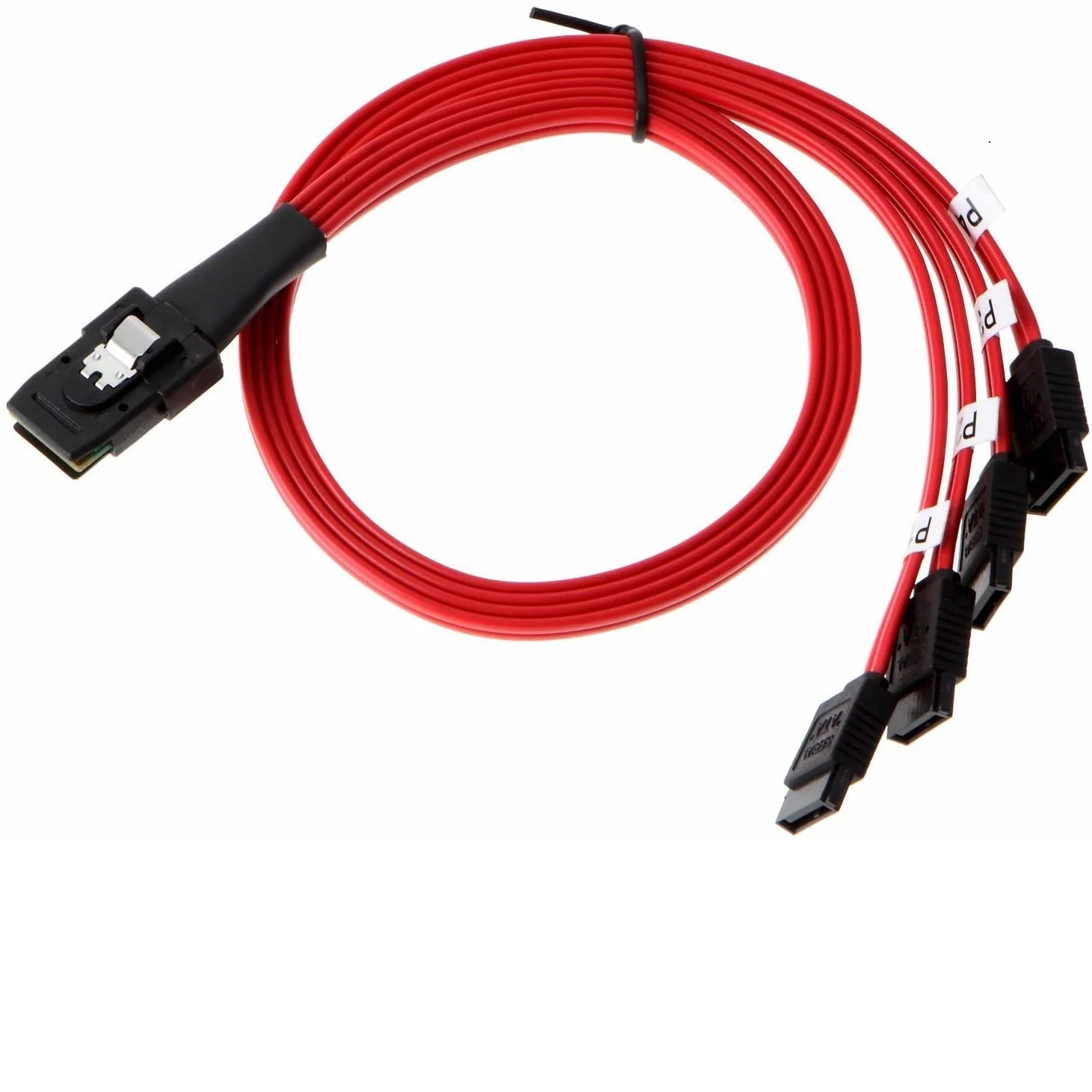Cablecreation Mini Sas 36 Pin Sff8087 Male To 4 Sata 7pin Female Cable Mini Sas Host Internal