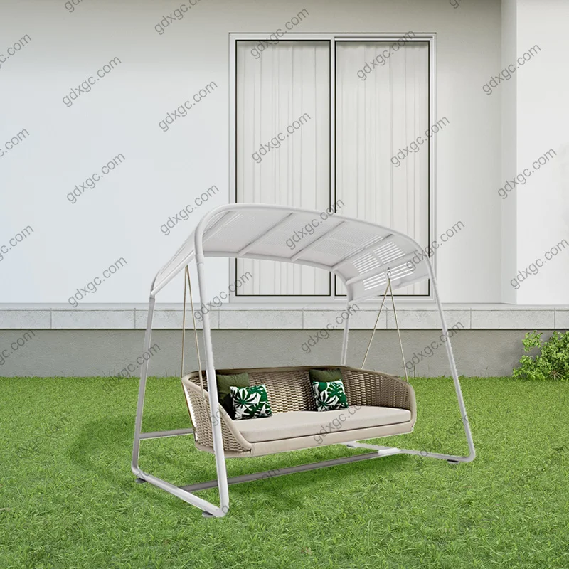 Modern Outdoor Patio Garden Swing Sofa Chair with Canopy Cheap
