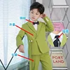 4pcs Coat+Trousers+Bow tie+Necktie