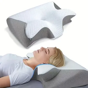 Luxury Butterfly Shaped Ergonomic Memory Foam Sleep Pillow Comfortable Orthopedic Cervical Neck Massage Bed Pillow Slow Rebound