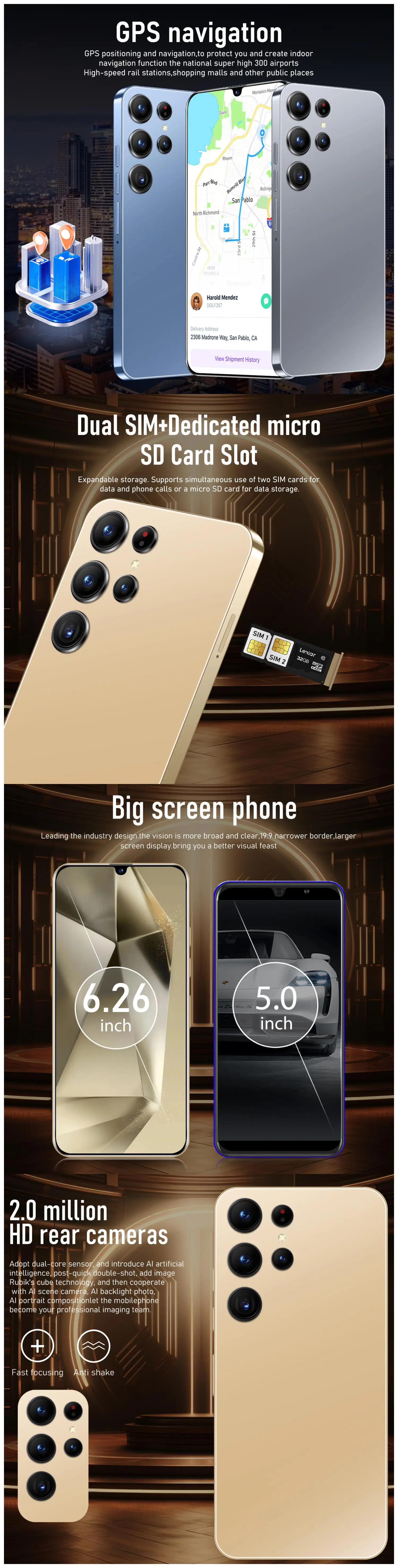 Global Version S24 Ultra Smart Android Phone 6 26 Fhd Ips Display 2mp Global version s24 ultra smart android phone 6 26 fhd ips display 2mp