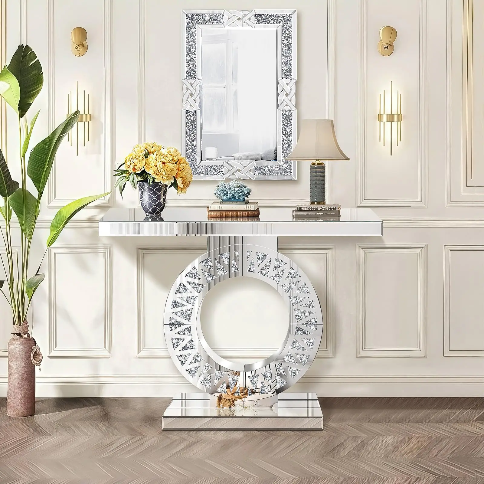 Elvarenae Estara Mirrored Console Table — product detail