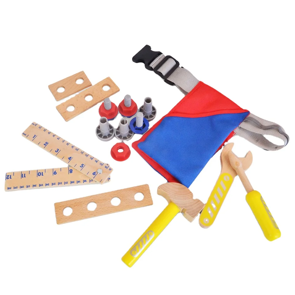 Деревянный игровой домик игрушечный детский Винт инструмент с деревянным гаечным ключом Набор детских инструментов