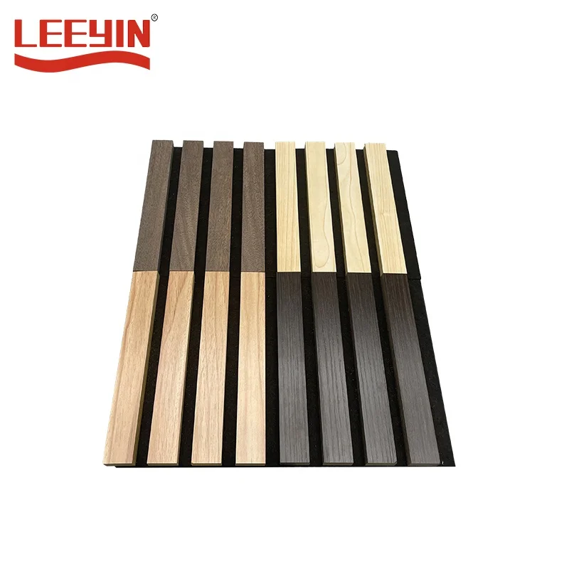 Free Sample Sound Absorbing Acoustic Panels Melamine Acoustic Wall Panels Acupanel Wood Slat Panel