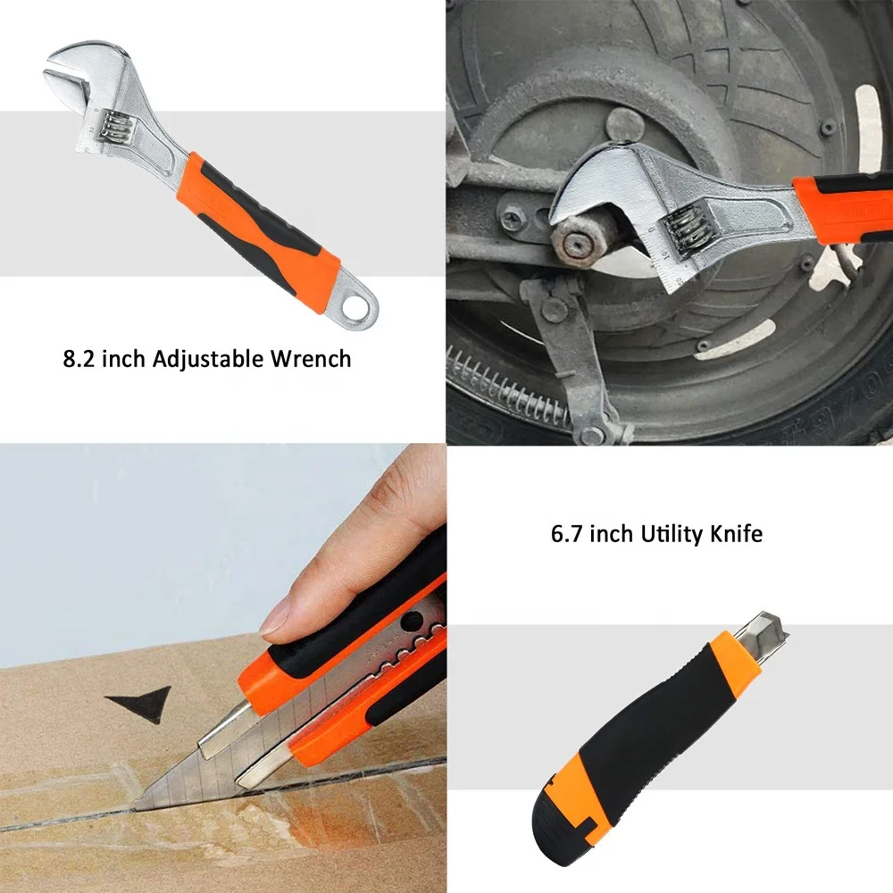 57 Pcs Electric Drill Power Tool Kit for Woodworking Cordless Drill Combo Sets