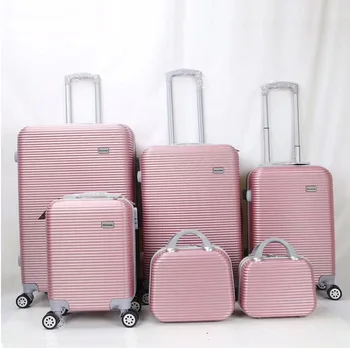 12PCS Korean Version Wheeled Luggage Trolley Case ABS Polyester Bag Waterproof TSA for Men's Women's Travel Boarding Password
