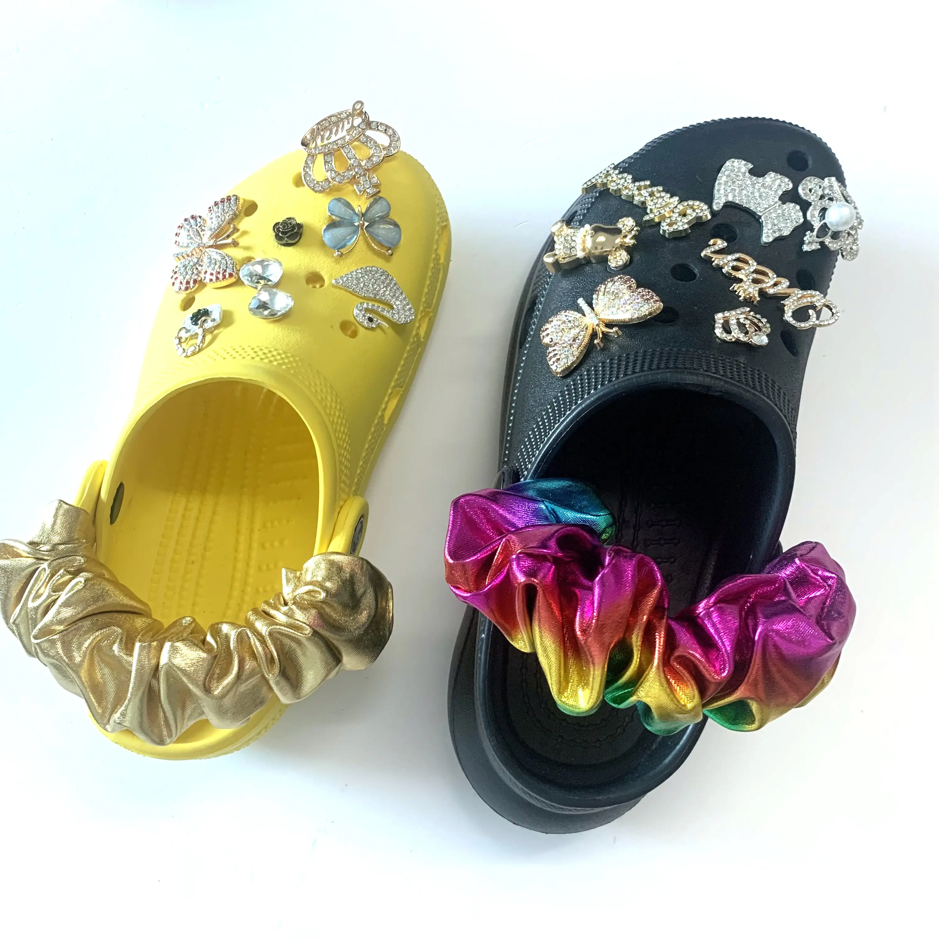 Wholesale Diy Cover Shoes Cloth Strap Shoe Cover Charms Custom Bling