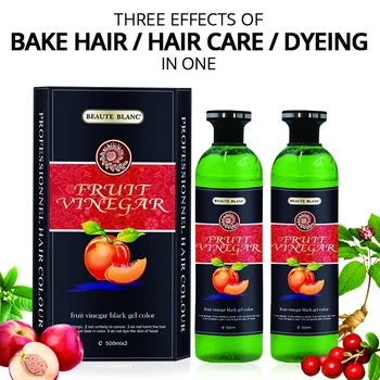 Buy Fruit Vinegar Gel Hair Color  Black  Hair Dye Brush  NATURAL BLACK   Lowest price in India GlowRoad