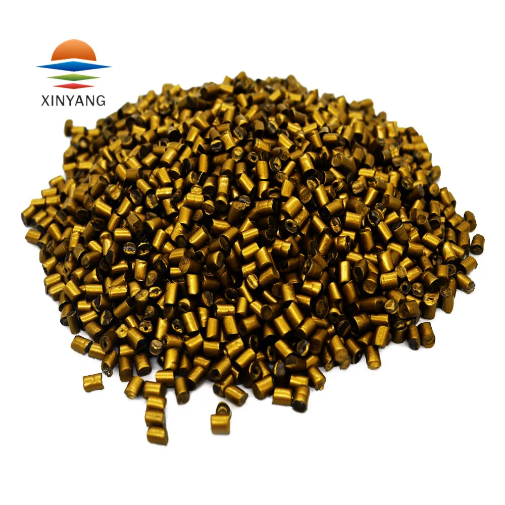 
Золотой светящийся цветной пластиковый Золотой маточный концентрат, красочные гранулы от поставщика золота, китайский пластик 