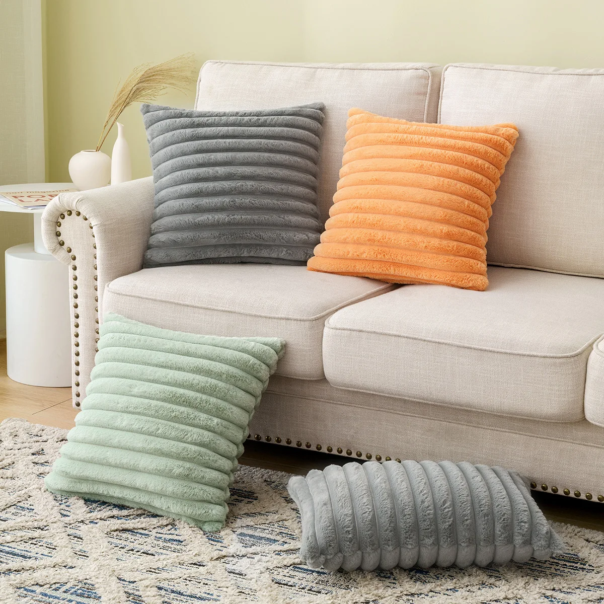 Create a Cozy Atmosphere with Solid Color Pillows