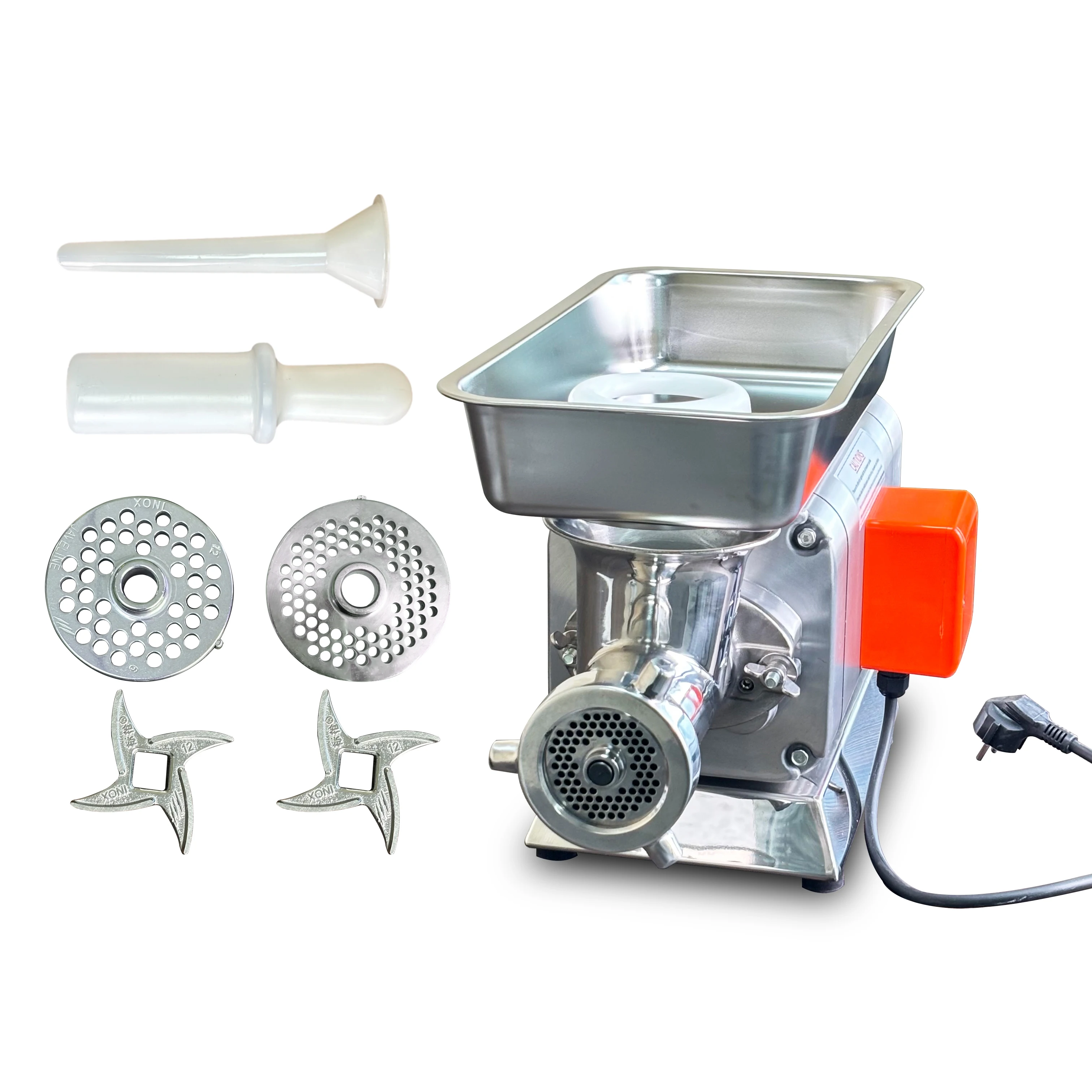 RY-32S 1500W Commercial Electric Meat Grinder 320KG/h Large Output Easy Clean Stainless Steel Mincer for Restaurants