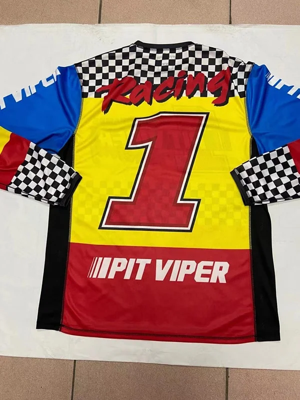 Мужская футболка для мотокросса с камуфляжным принтом