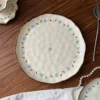 Blue floral-25*2.5cm Plate