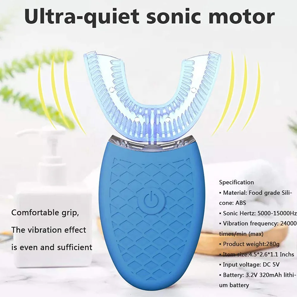 Alibaba.com: Ultrasonic Electric Hands Free OC-10029 Toothbrush,  Rechargeable and Portable 360 Cleaning for Adults : Convenient solution for  effective oral care at home or travel.