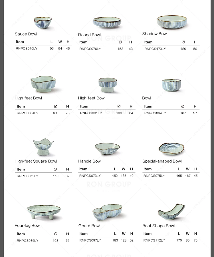 Japanese Style Modern Restaurant Buffet Dinnerware Porcelain Dinner Dessert Food Steak Crockery Round Dinner Ceramic Plate