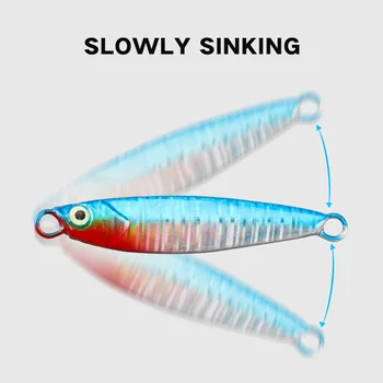 1.6g 3g 5color Micro-objects Mini Metal Bait Floating Stream Bait Horse Mouth Fish White Stripes Metal Jig Fishing Lure – Metal Jig – view 4