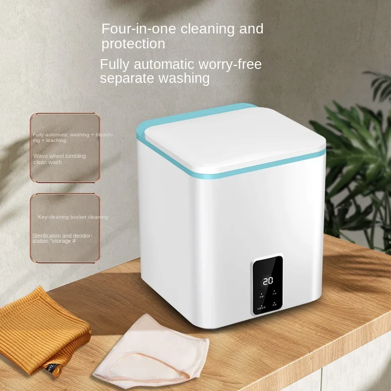 2kg Automatic Mini Washing Machine Integrated Elution for