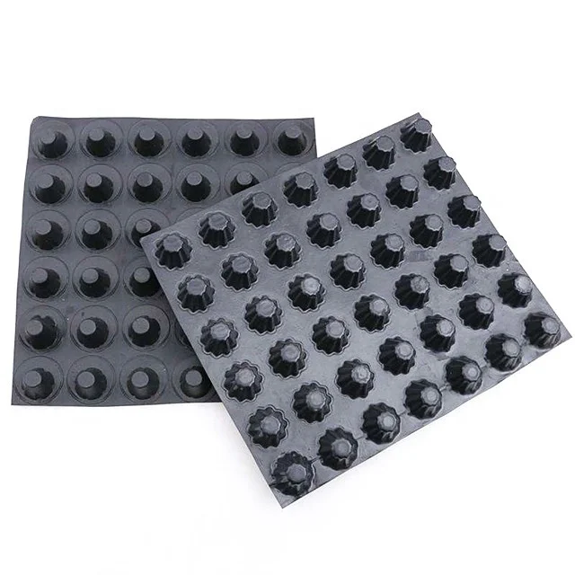 Composite Plastic HDPE Dimpled Foundation Waterproofing Drainage Board Waterproof Wall Boards