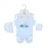 Blue-green dinosaur baby clothes