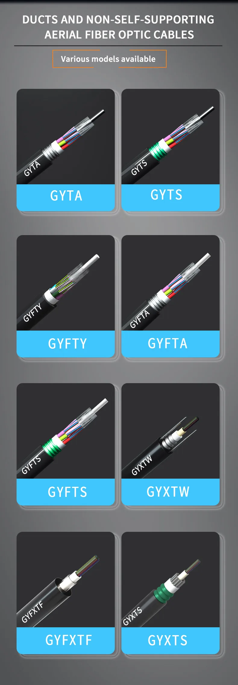 144 Core G652D Armored Fiber Optic Cable with Corrosion Resistant and Low Loss for Telecom Communication