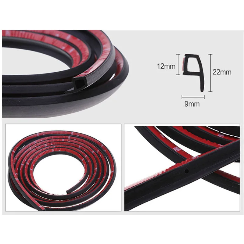 Car Door Sealing Strips B P Z D Shape Epdm Rubber Noise Insulation ...