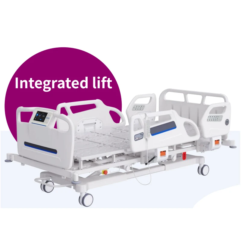 electric turn left and right turn over hospital care bed-60