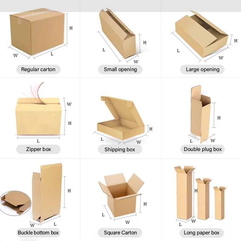 Factory Low Price Recyclable Biodegradable  Delivery of Shipping Corrugated Boxes Manufacturers Have Stock in Stock Boxes