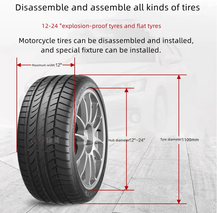 Car Tire Changer Machine Tire Changer And Wheel Balancing Machine Combo