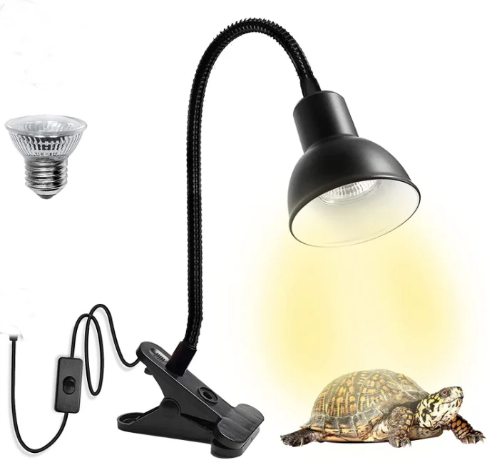Heat Clip Holder Pet Reptile Ceremic Light UVB/UVA Bulb Aquarium E27 Base Lamp 