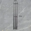 12015 square tube-wire-brushed gunmetal gray