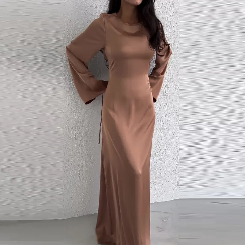 elegantly casual dress code Lovely Lace Chain Belt Maxi Dress