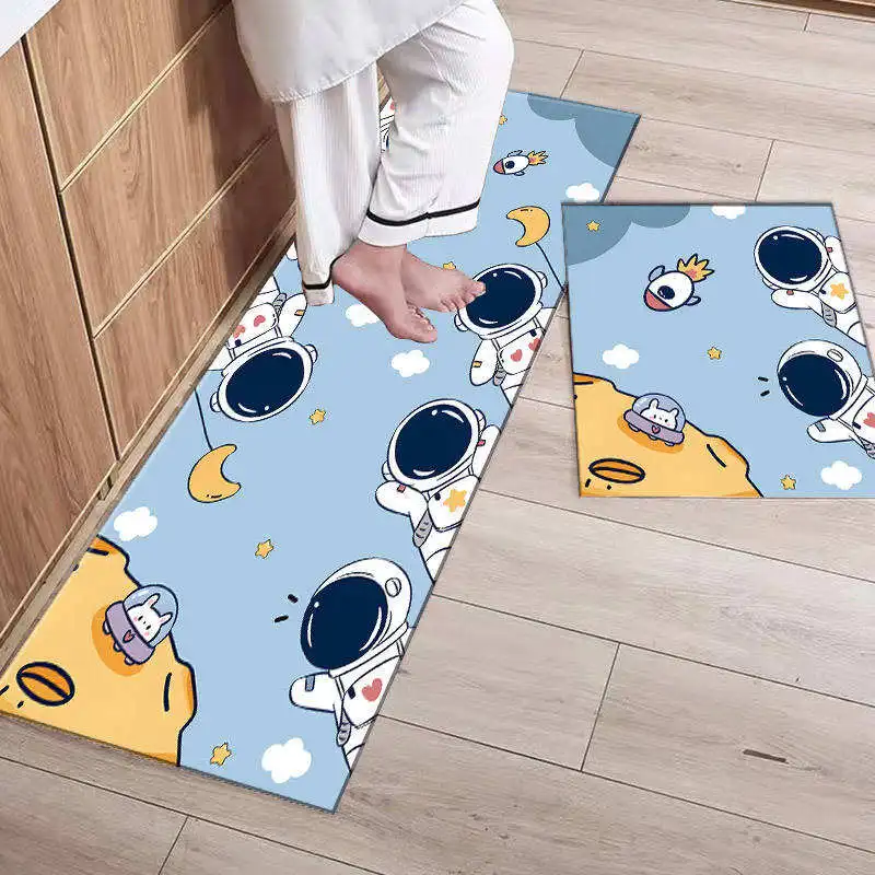 2024 YFL Anti Fatigue Pvc Anti-slip Polyurethane Foam Kitchen Floor Mat Anti-fatigue Comfort Mat For Kitchen