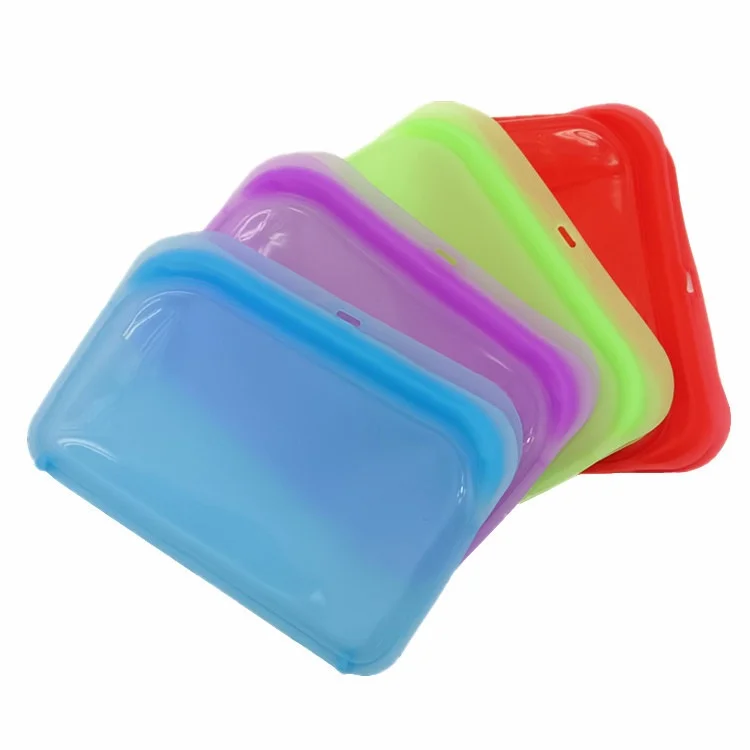 Modern Design Food Grade Silicone Storage Bag Sealed Fresh-keeping for Fruits Vegetables Foods in Kitchen Refrigerator supplier