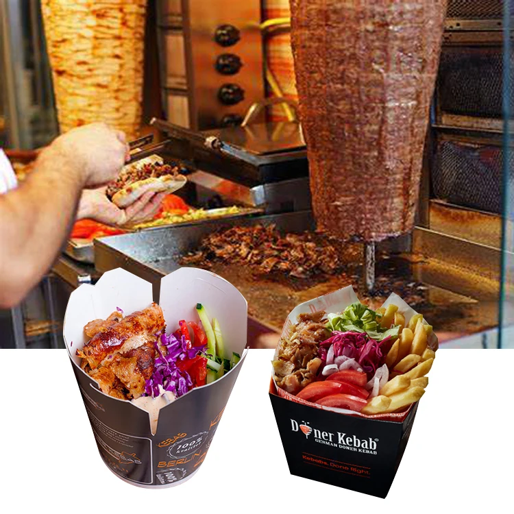 Takeaway Togo French Fries German Tuikish Doner Kebab Grill Meat Packa –  Fastfoodpak