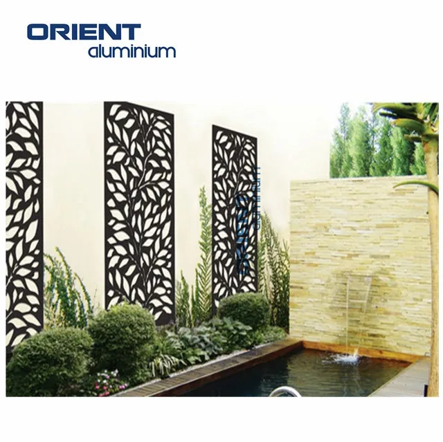 WPC Aluminium Laser Cutting Cotton Patterns to Make Privacy Fence
