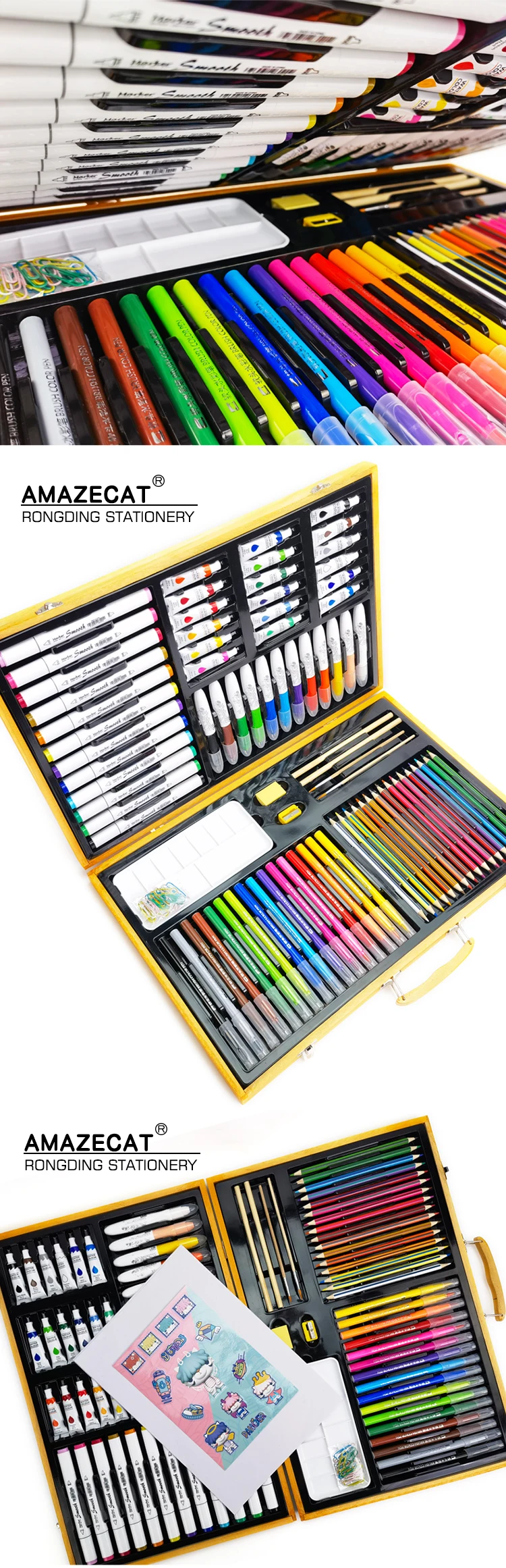 art supplies 158pcs art set portable