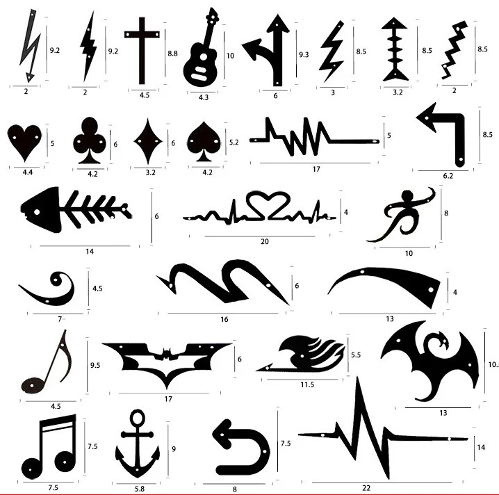 Wholesale The most popular Hair Tattoo Template Hair Trimmer Stencils  Pattern DIY Barber Tool From m.