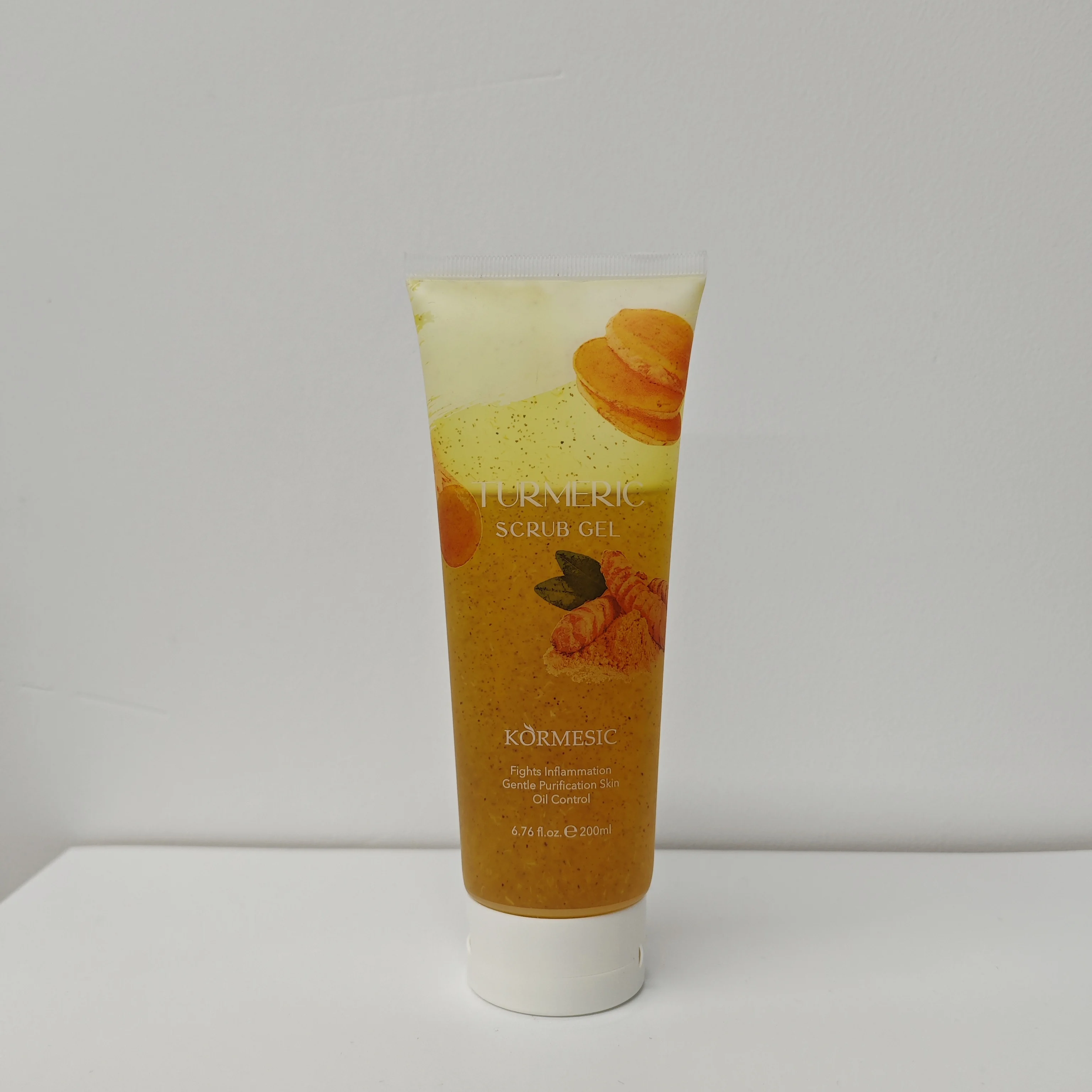 KORMESIC OEM  Deep Cleansing Exfoliating Delicate  FaceScrub Cream  Turmeric Scrub Gel