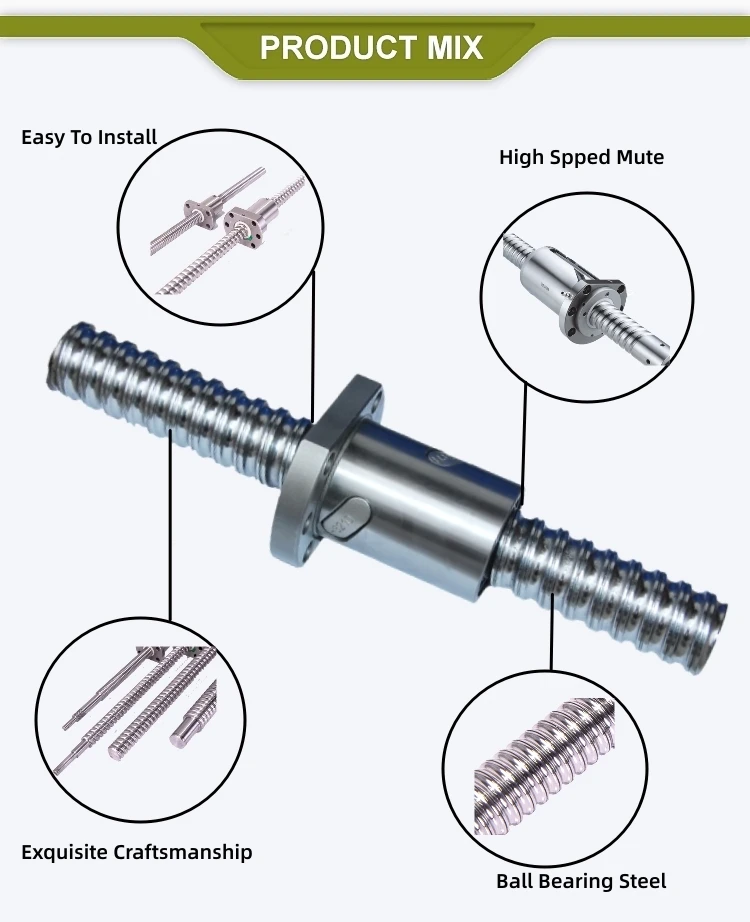 Factory Price Ball Screw Rolled 2005 2010 2020 Sfu Nut Fsh Ball Screw In Stock Buy Ball Screw