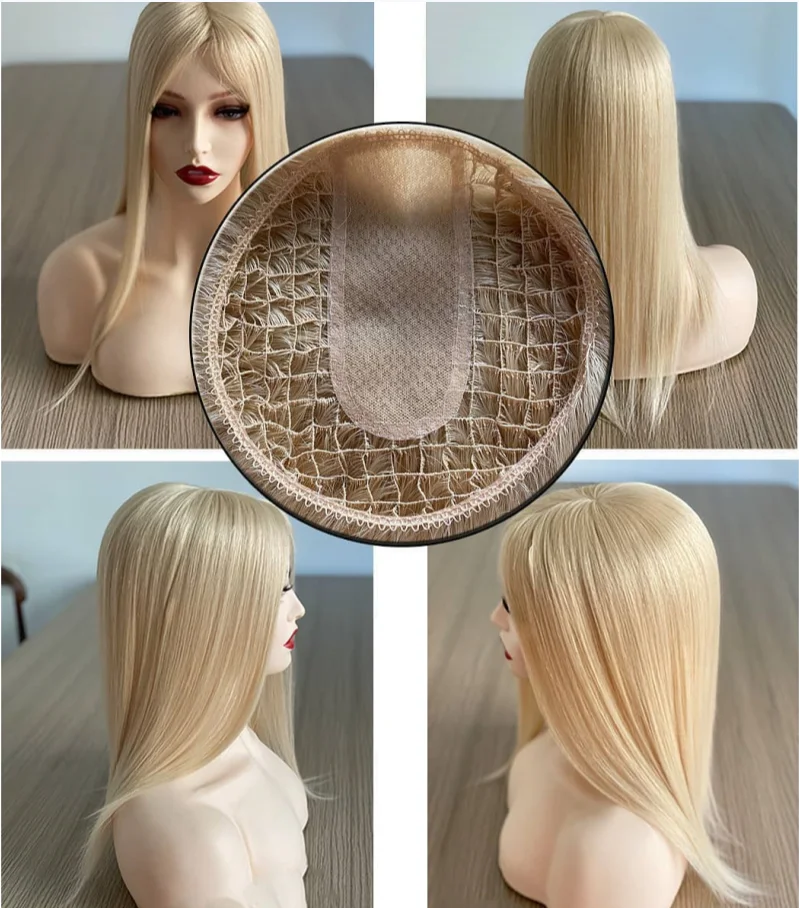 Fishnet Swiss Lace Fish Net Integration Hair Piece Topper Human Hair ...