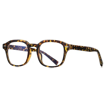 Fashion High Quality TR90 Frame Square Blue Light Blocking Eyeglasses Logo Custom Transparent Patchwork Eyeglasses