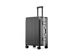 TRAVELKING Multi-Size All Aluminum Hard Shell Luggage Case Carry on Spinner Suit